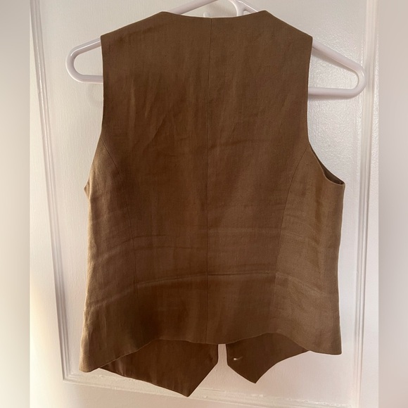 Massimo Dutti women‘s linen vest waistcoat - Picture 2 of 2